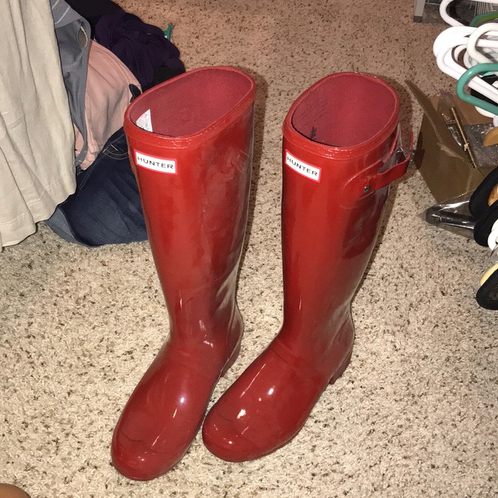 !!!!Tall Red Hunter Rainboots!!!!